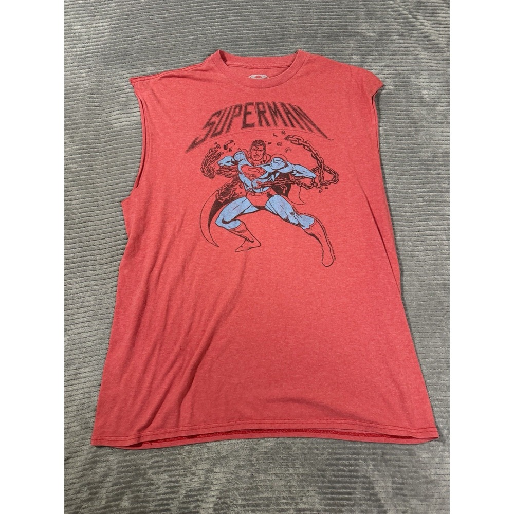 red superman sleeveless shirt